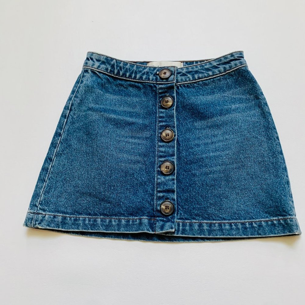 REFORMATION CANDACE MINI DENIM SKIRT